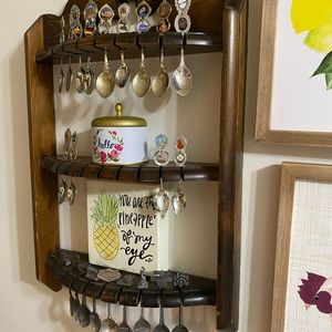 Vintage Wall Art - Vintage Wooden Spoon Rack Vintage Wall Art - Vintage Wooden Spoon Rack